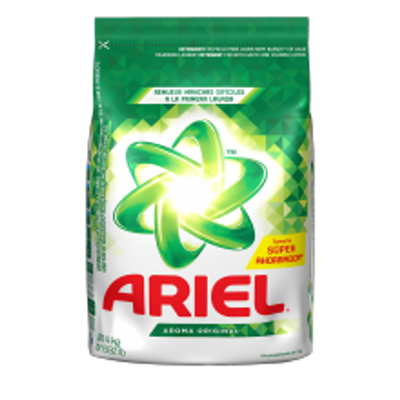 Comprar Detergente en polvo Ariel Poder y Cuidado para ropa blanca y de  color 1kg, detergente ariel polvo