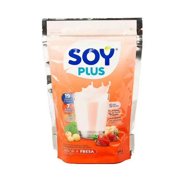 Leche Soya de Polvo Soy Plus Fresa