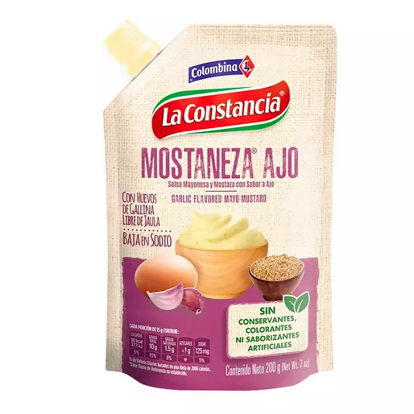 Salsa Constancia Mostaneza Ajo