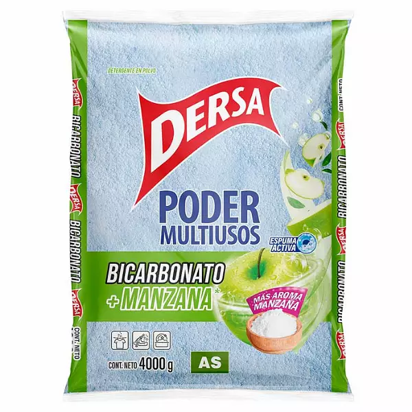 Detergente Dersa Polvo Bicarbonato Manzana