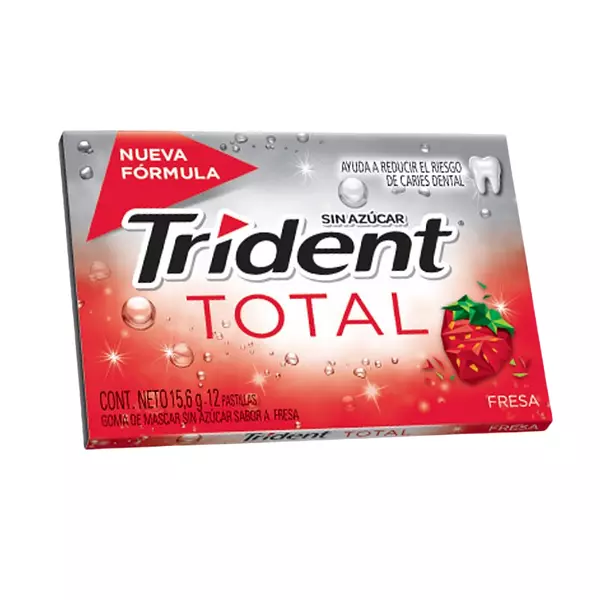 Chicles Trident Total Fresa