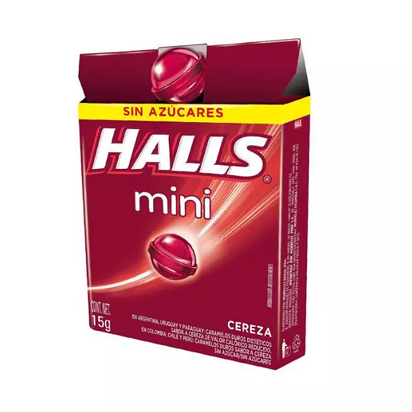 Halls Mini Sin Azucar Cereza