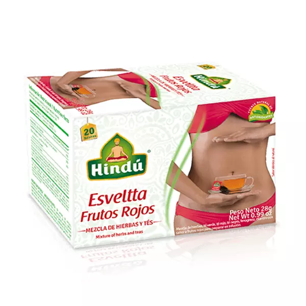 Te Hindu Esvelta Frutos Rojos