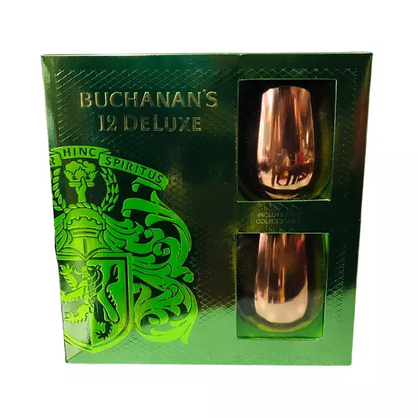 Estuche Buchanans 12 Años + 2 Vasos