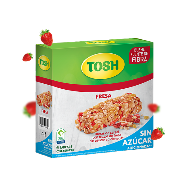 Granola Tosh Sin Azúcar X 6 Barras Lyne 138 g 