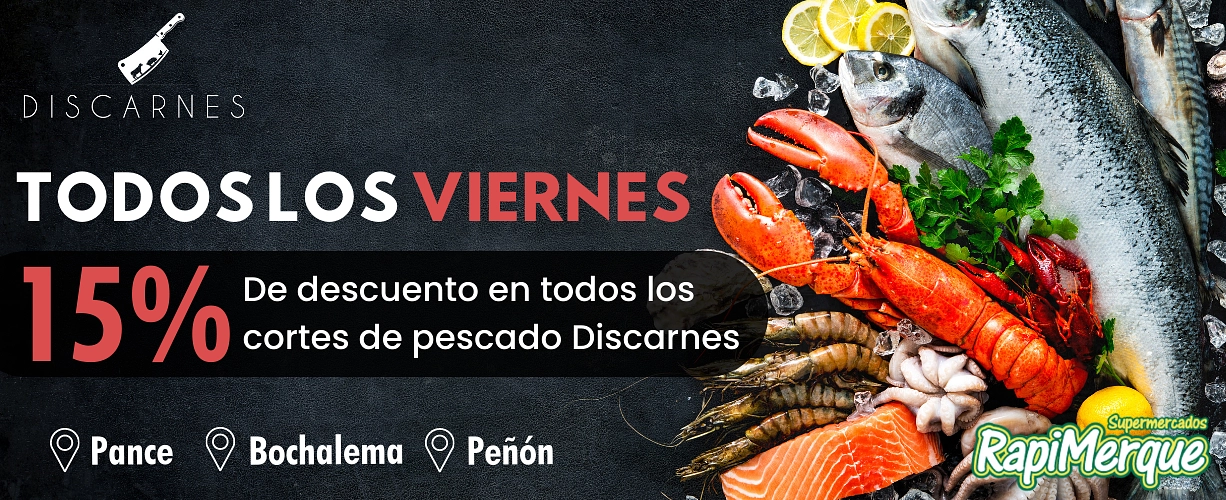 Todos los viernes descuento en pescado