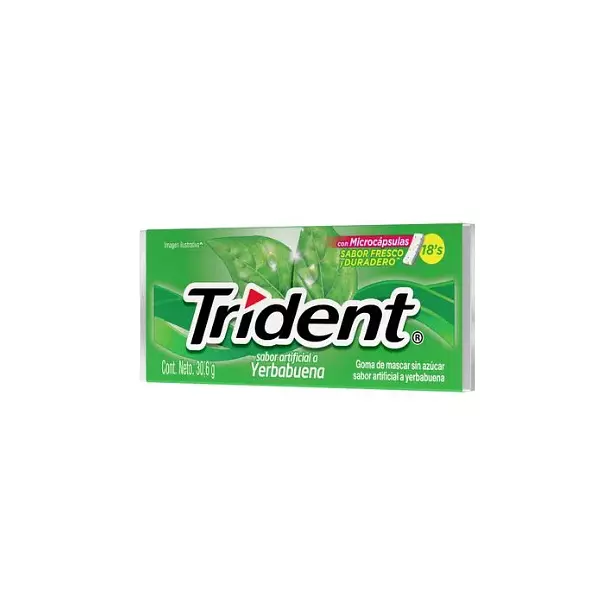 Chiclets Trident Yerbabuena