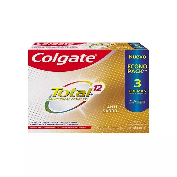 Crema Dental Colgate Total 12 Anti Sarro